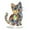 Clear, variant on Colorful Cute Cat Figurine - Colorful Desktop Standing Decoration Miniature Cat Decorative Desktop Decoration Acrylic Decorative Sign Cat - 1 Colorful Cute Cat Decorative Item