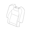 Genuine OE Acura Seat Back Cover - 81721-TYR-L41ZB