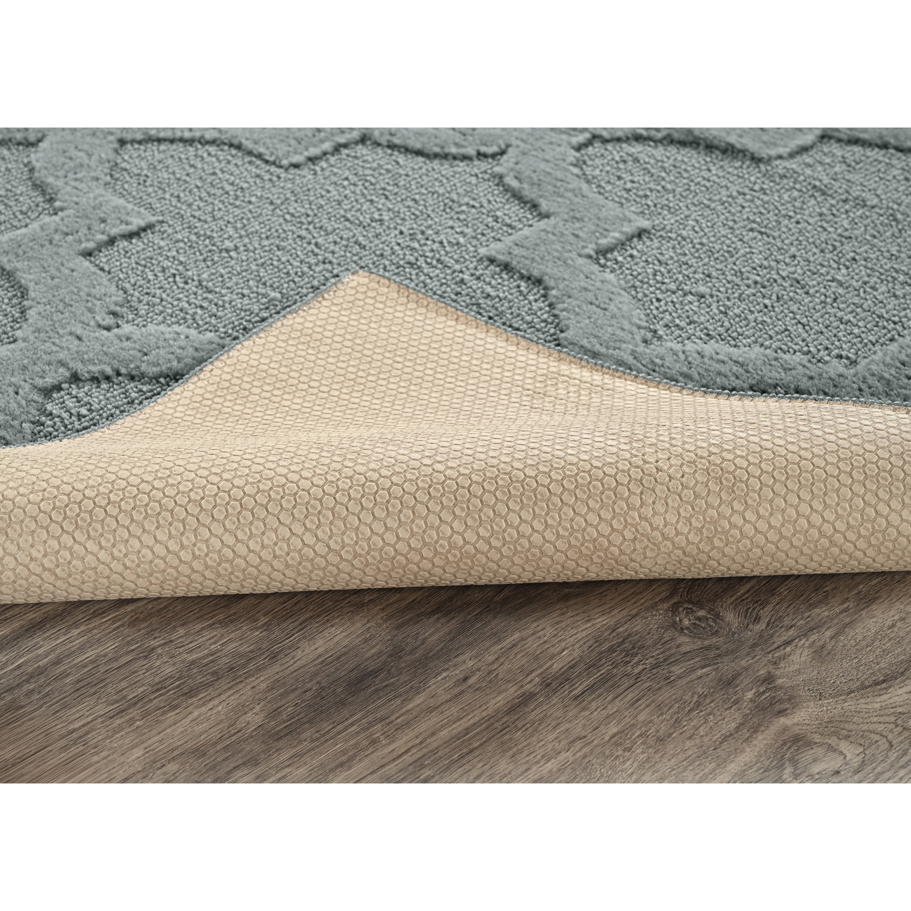 Garland Rug Quatro Polypropylene Sea Foam Indoor Runner Rug, 3' x 12'
