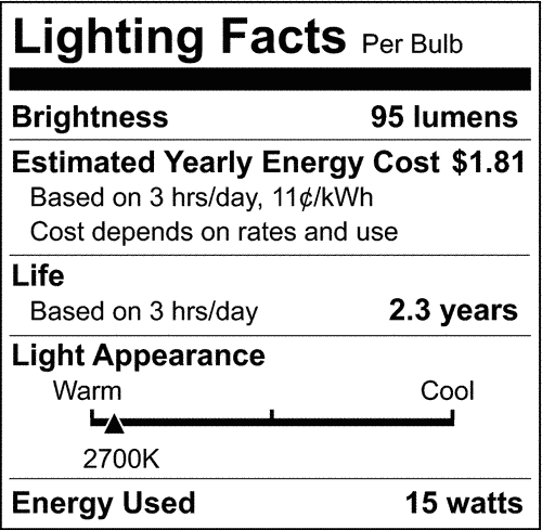 Satco S4719 T7 Incandescent Light Bulbs 15W 130V 2700K BA15d Bayonet Double Contact Base Dimmable (12 Pack)