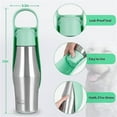 thumbnail image 3 of Portable Dog Water Bottle -Green 27Oz, 3 of 5