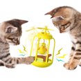 thumbnail image 2 of Juguete para gatos, jaula para pájaros, vaso con sonido, gatito interactivo, juguete para mascotas (amarillo) Likrtyny Para estrenar, 2 of 5