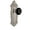 Satin Nickel, variant on Grandeur 850420 Grande Victorian Solid Brass Rose Passage Door Knob Set - Brass