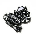 thumbnail image 3 of 30 pc Double-sided Printed Acrylic Pendants for Snake Theme Charm Black 34x33.5x2.5mm Hole: 1.6mm, 3 of 3