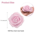 thumbnail image 2 of Uxcell 100pcs Foam Rose Heads 6-7 cm Stemless Foam Fake Roses Flowers for DIY Crafts Accessories, Light Pink, 2 of 5