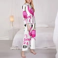 thumbnail image 3 of Lsque It'S Flamazing To Be A Pirate Pattern Long Sleeve Pajama Set for Women - Soft 2-Piece Sleepwear and Loungewear Set with Pockets, Comfy Nightwear-XX-Large, 3 of 7