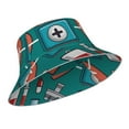 thumbnail image 2 of Bingfone Medical Elements Bucket Hat For Men Women,Packable Reversible Printed Sun Hats,Fisherman Outdoor Travel Hiking Beach Caps, 2 of 9