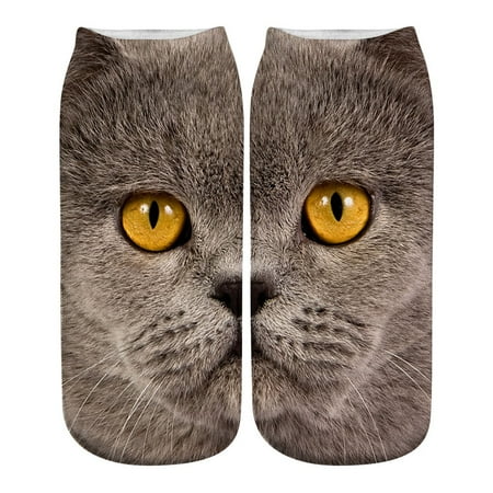 

6 Pairs Socks for Women Casual Work Business Socks 3D Animal Print Medium Sports Socks Womens Socks