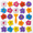 Bright-Hawaiian Flowers, variant on 24 Non Slip Bathtub Stickers Flower Vivid