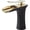 Black Gold, variant on Waterfall Basin Tap, Brass, Hot & Cold Single Hole Mount, Waterfall Spout Single Handle Single Hole Bathroom Sink Black Gold, High