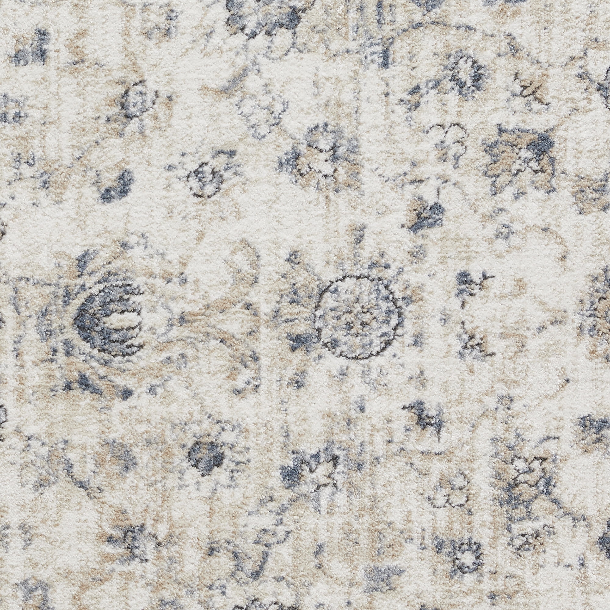 Loomaknoti Kehleigh Adrean 2' x 7' Oriental Indoor Runner Rug , Cream/Blue