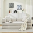 thumbnail image 5 of LiviNest Convertible Sofa Bed 78.5 Inch: Modern Futon Couch with 2 Pillows & Foam Spring Mattress - Multi-Functional Sleeper for Short-Term Rentals & Studio Apartments, 5 of 6