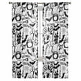 thumbnail image 6 of Halloween Sheer Curtains 63 Inch Length 2 Panels Set, Semi Transparent Voile Rod Pocket Curtains for Living Dining Room Bedroom Drapes Cartoon Black Spooky Pumpkin Ghost Cobweb, 6 of 8