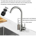 thumbnail image 3 of Chrome Kitchen Bar Sink Faucet Single Hole High Arc Hot/Cold Stainless Steel, 3 of 7