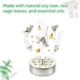 thumbnail image 3 of Soul Sticks 12 Pack Peppermint with White Sage Smudge Tealight Candles or Cleansing House, Meditation, Chakra Healing | Made with Crystals and Herbs, 3 of 3