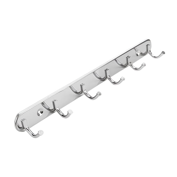 LAMIRO Wall Mount Hook Rack Stainless Steel Coat Rack Coat Hooks With 6 Hanger Hooks