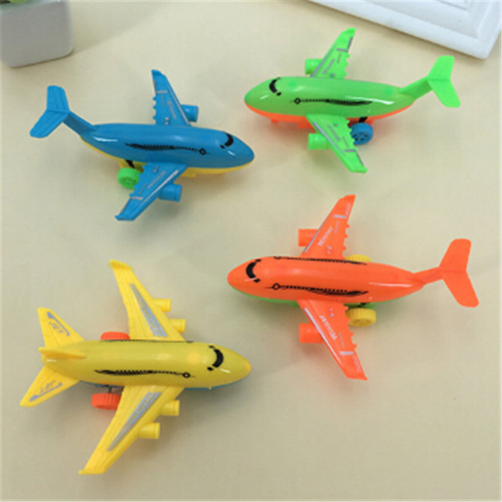 2Pcs Durable Air Bus Airplane Model Toy Pull Back Planes Kids Gift_TI 