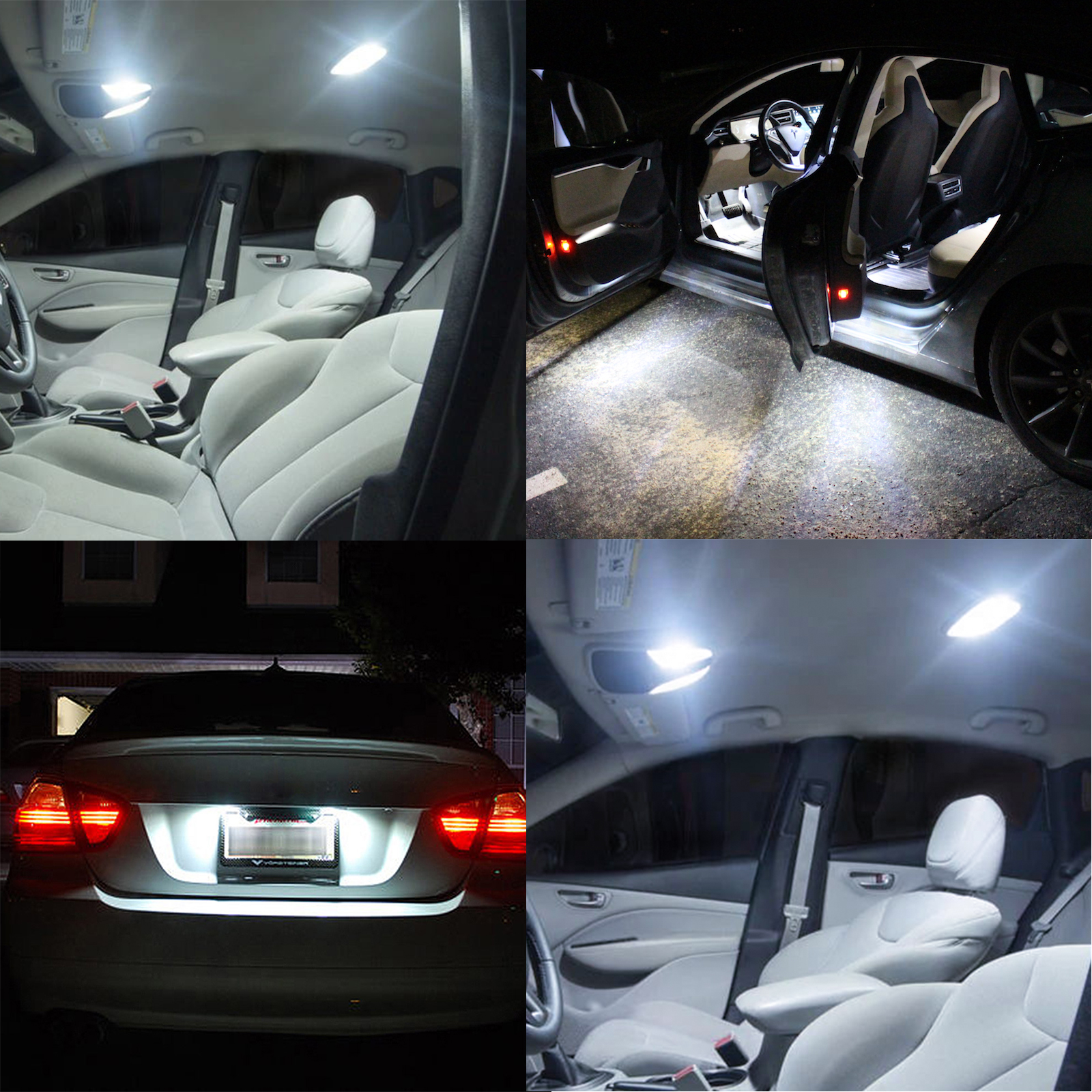 RV Interior LED Light Bulbs, EEEkit 20pcs Bright T10 194 42-SMD 12V Car Backup Reverse LED Lights Bulbs Light Width Lamp, Xenon White