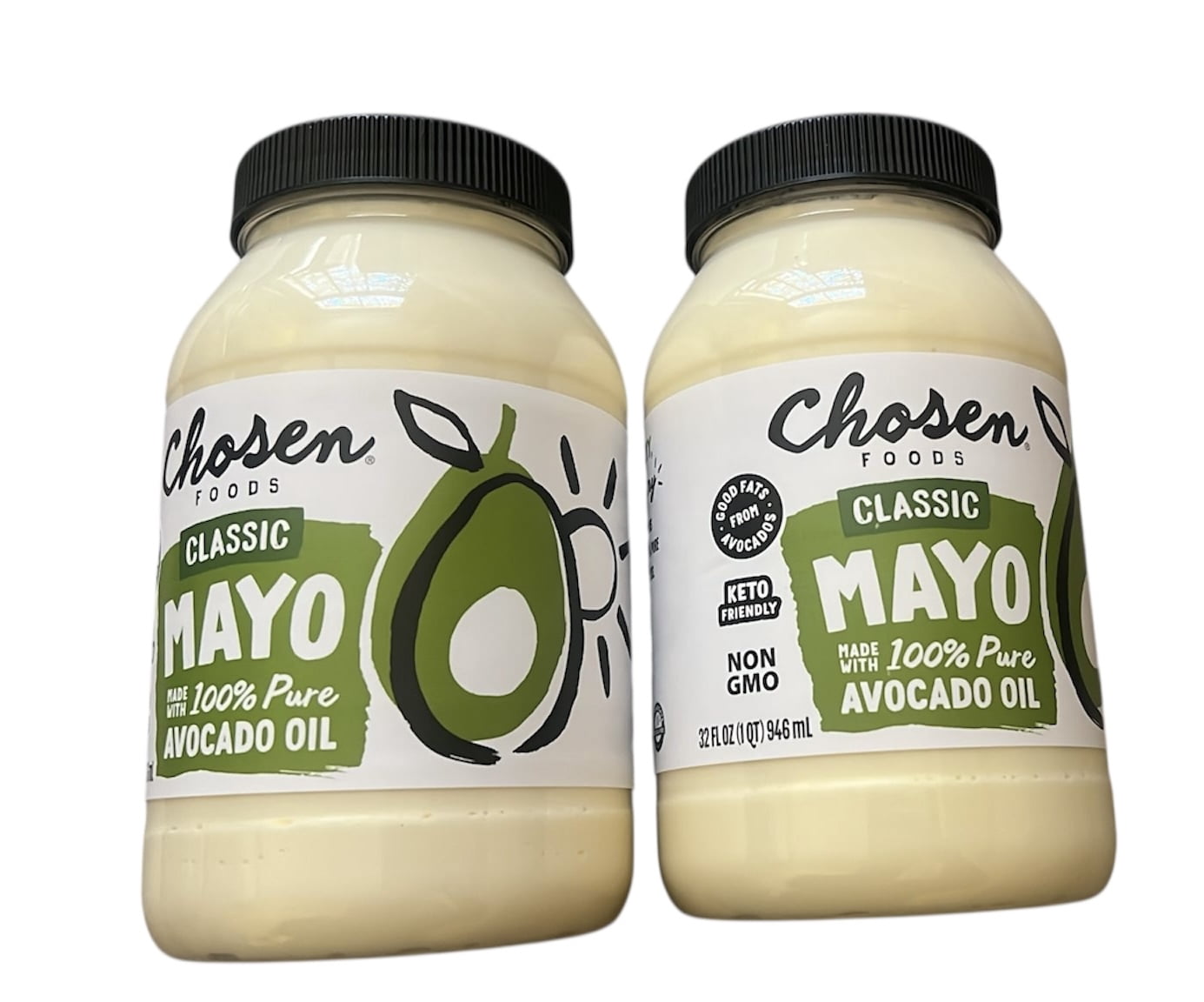 Chosen Foods Avocado Oil Classic Mayo, 32 fl oz (Pack Of 2)