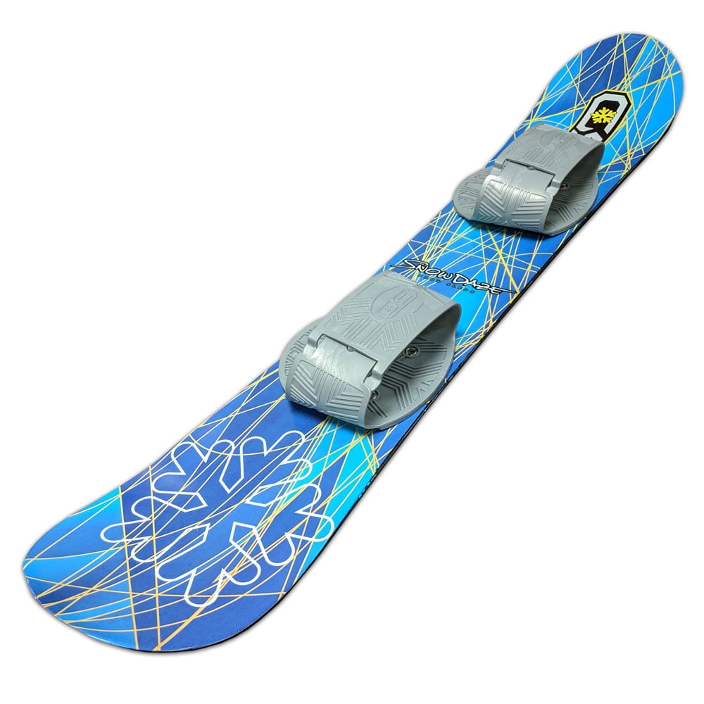 Snow Daze 110 cm Blue Pattern Kids Beginner Snowboard