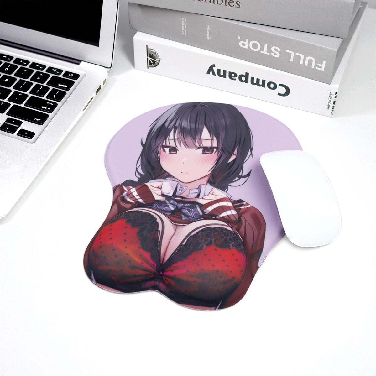 3D Anime Mouse Pad with Wrist Support Gel Cartoon Sexy Mouse mat Wrist Rest Mouse  Pad Pain Relief for Office Gaming Mouse Pads 
