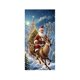 thumbnail image 2 of 35 X 70 Inch Christmas Door Cover - Christmas Day Door And Wall Decoration - Festival Party Decoration, 2 of 6