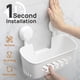 thumbnail image 2 of LEVERLOC Organizador de ducha con ventosa, organizador de ducha, estante de baño extraíble, succión de almacenamiento, potente soporte máximo de 22 libras, soporte impermeable, color blanco, 2 of 5