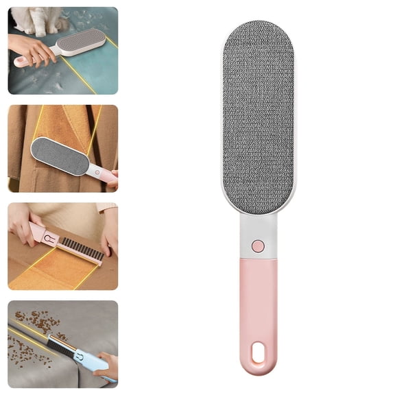 Guczhu Multifunctional Electrostatic Lint Brush - Four in One Electrostatic Brush, Pet Hair Remover Brushs, 4-In-1 Pet Hair Remover & Lint Brush Set for Clothes, Furniture & Laundry, Pink