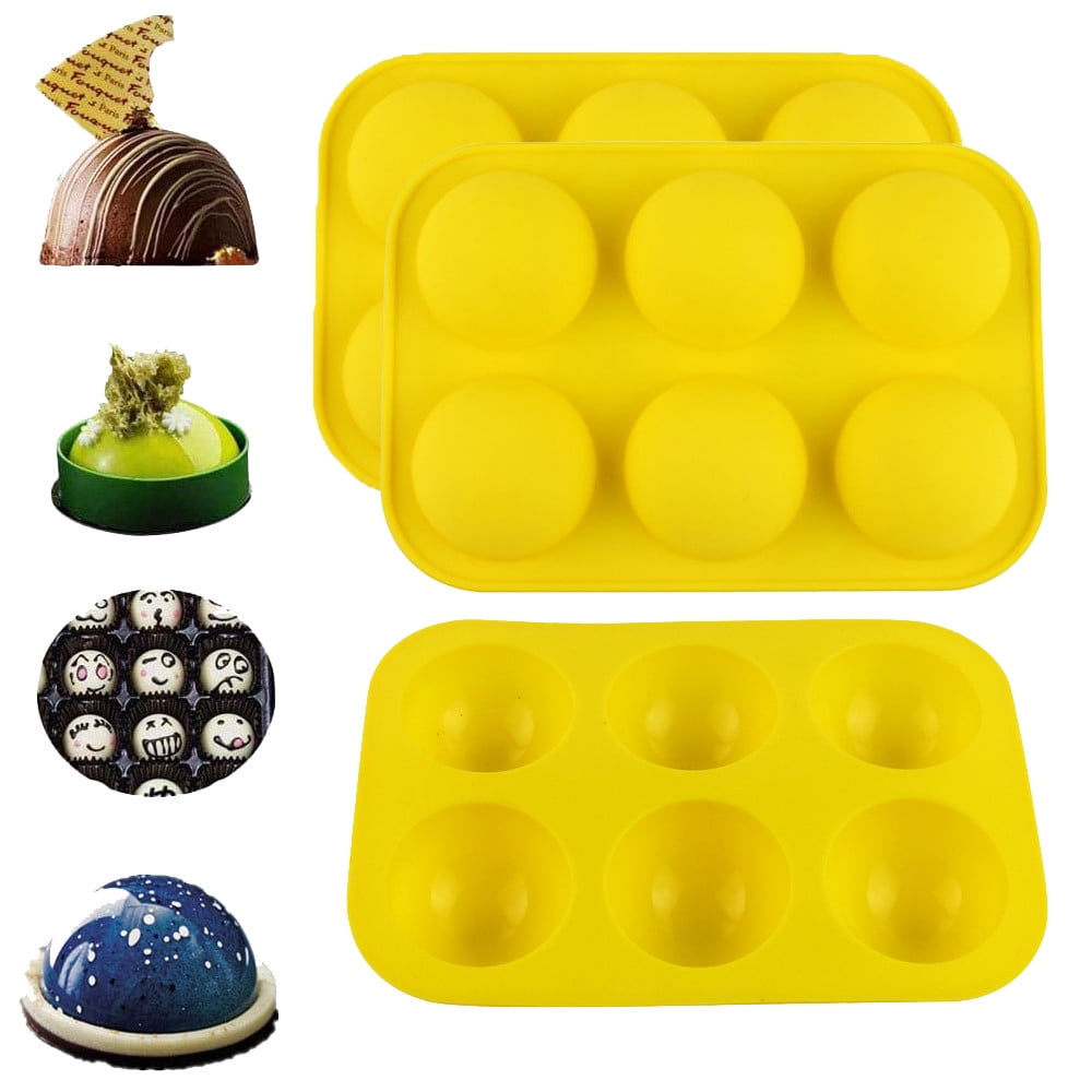 Details about / 6 Hole Silicone Mold for Hot Chocolate Bombs Muffin Chocolate Baking Mould USA
