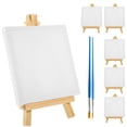 thumbnail image 4 of GOOHOCHY 1 juego de mini caballete, mini caballete, mini caballetes, kit de pintura sobre lienzo, juego de pintura para adultos y niños, 4 of 8