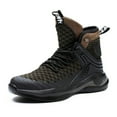 thumbnail image 2 of High-top Safety Shoes Construction Protective Footwear Men Steel Toe Shoes Breathable Hiking Boots Puncture Proof Work Boots, 2 of 10