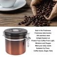 thumbnail image 3 of Recibido Hermético de Almacenamiento de Café de Acero Inoxidable Con Cuchara para Granos Molidos, Té, Cererales, Comida de Cocina, 3 of 7