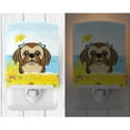 thumbnail image 2 of Caroline's Treasures BB2117CNL Chocolate Brown Shih Tzu Summer Beach Ceramic Night Light, 6x4x3", multicolor, 2 of 2