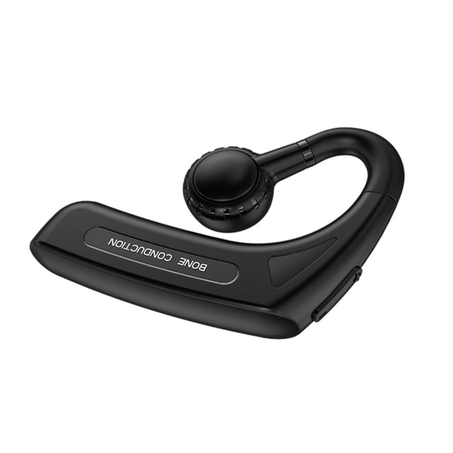 Auriculares deportivos Bluetooth 5.1 de conducción ósea con función de control de voz Negro