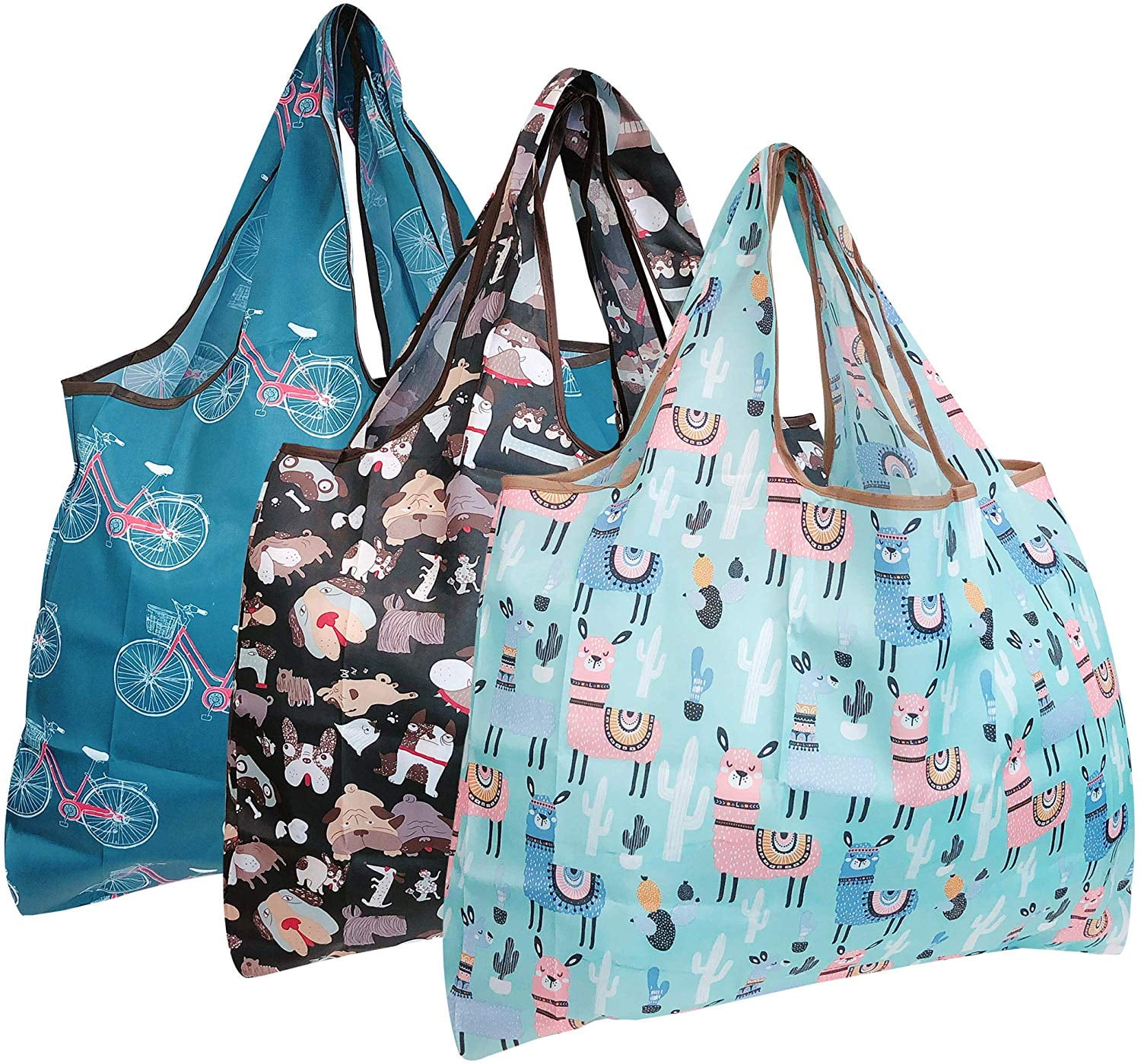 Women Foldable Eco-Friendly Shopping Bags Reusable Tote Pouch Storage Handbag DP 