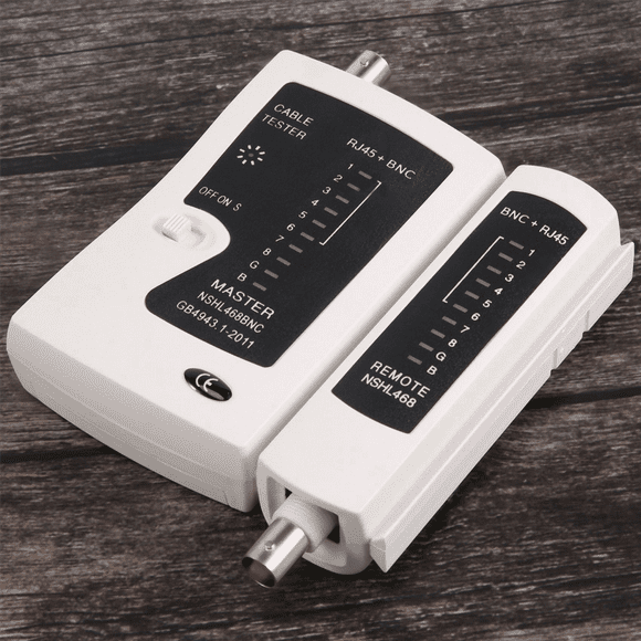 2X Network Cable Ethernet Tester LAN RJ45 BNC Test Tool Coax Signal Lan Tester