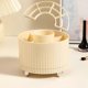 thumbnail image 4 of 360°Rotatable Desk Pen Holder Stationary Organization Container Supplies for Pen Ruler Scissor Organization Household cream color, 4 of 4
