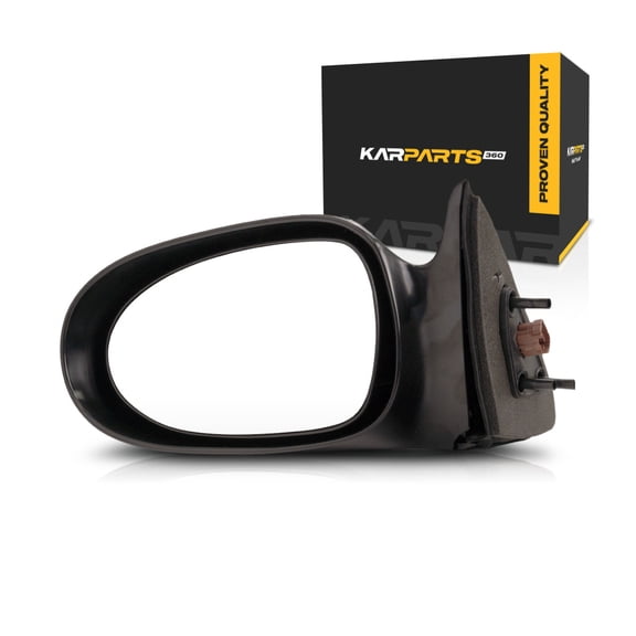 For Nissan Altima 2000 2001 Door Mirror Driver Side | Power | Non-Heated | Gloss Black | Non-Folding | NI1320125 | 963020Z811