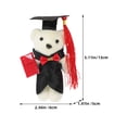 thumbnail image 5 of 9 Uds. Oso de peluche de graduación, Adorable muñeco de oso de dibujos animados, muñeco de oso de graduación, 5 of 5
