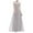 Gray, variant on TMOYZQ Women's Elegant Floral Lace Ruched A-Line Wedding Guest Maxi Dress Chiffon Evening Cocktail Party Dresses Bridesmaid Dress Formal Prom Gowns