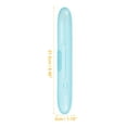 thumbnail image 2 of Portable Toothbrush Cases Traveling Toothbrush Holders Case Plastic Blue 8.46"x1.18"x1.14", 2 of 7