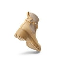 thumbnail image 3 of BURUDANI Women’s Elastic Chelsea Ankle Boots Low Chunky Heel Platform Lug Sole Booties, 3 of 4