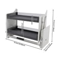thumbnail image 2 of 30" Pull-Down Heavy-Duty Shelf Organizer, 2 Tier Kitchen Cabinet Pull Down Shelf Large Storage Space, Spice Rack Organizer for Kitchen Cabinets Dual Tier Wall Mounted Pantry Storage, 2 of 11