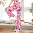 thumbnail image 5 of Fuzzy Halloween Pajama Pants for Women, Hello Cartoon Kitty Flannel Plush Pjs Pants Cute Anime Pajamas Bottom Home Lough Pants Sleepwear, 5 of 8