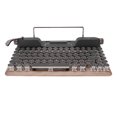 thumbnail image 1 of 84 Keys Mechanical Keyboard, 3000mah Battery Blue Switches Retro Typewriter Keyboard  for Home, 1 of 7
