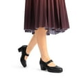 thumbnail image 7 of BURUDANI Women's Chunky Low Block Closed Toe Heels Mary Janes Pumps Comfortable Round Toe Dress Work Wedding Shoes, 7 of 7