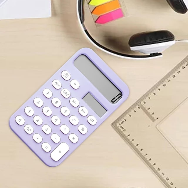 Calculadora de dígitos CUTICAT 12 dígitos financiera violeta