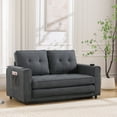 thumbnail image 3 of Holaki Folding Futon Sleeper Sofa with Pull Out Couch Bed,Modern Velvet Loveseat Sleeper Convertible to Full Size Floor Couches Bed for Living Room Bedroom Small Space,4 Color, 3 of 18