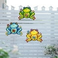 thumbnail image 2 of PEIBang 2Pcs Metal Frogs Outdoor Wall Art Decor,Colorful Garden Frogs Sculpture Hanging Decor,Animal Wall Decorations for Fence Patio Balcony Living Room, 2 of 4