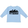 thumbnail image 3 of Inktastic Pittsburgh Skyline Grunge Boys or Girls Long Sleeve Toddler T-Shirt, 3 of 5